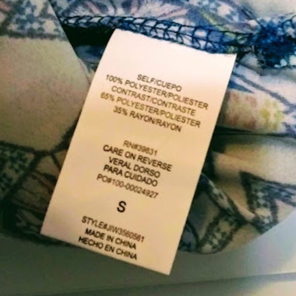 BLOUSE*SLEEVELESS*TEAL COLOR*AZTEC PRINT*WOMEN SIZE S*BY JOLT*NWOT. - Picture 5 of 6